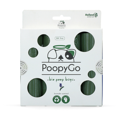 PoopyGo Eco friendly 120 st. (8x15 zakjes) Lavendelgeur