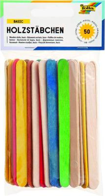 Stokje folia hout assorti | 10 stuks