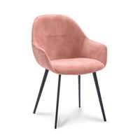 Eetkamerstoel Cody - velvet Adore - roze (2 stuks) - thumbnail