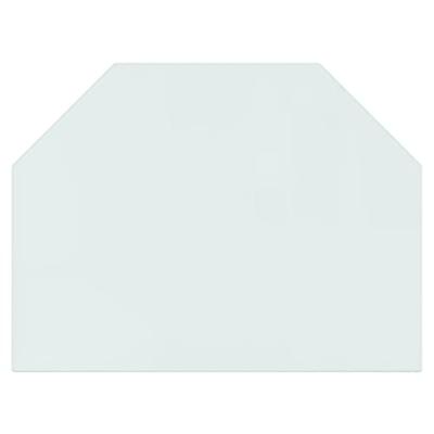 VidaXL Glasplaat openhaard zeshoekig 80x60 cm