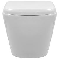 Hangend toilet randloos keramiek wit - thumbnail