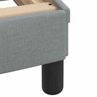Bedframe zonder matras stof lichtgrijs 160x200 cm - thumbnail