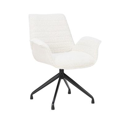 Armstoel Elodie Bouclé Wit Armstoel Elodie Bouclé Wit