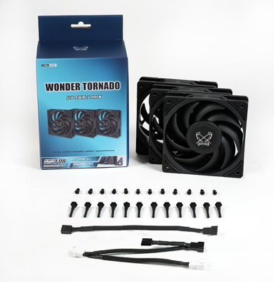 Scythe Wonder Tornado - 120MM - 3 PACK - Black