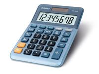 Casio MS-88EM Bureaurekenmachine Blauw Aantal displayposities: 8 werkt op zonne-energie (l x b) 101 mm x 149 mm - thumbnail