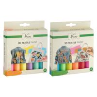 Creative Craft Group Nassau 3d textielverf set - 6st. - thumbnail