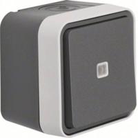 Berker 31763505 W.1 (opbouw) Controleschakelaar, Wisselschakelaar spatwaterdicht Grijs, Lichtgrijs 1 stuk(s) - thumbnail