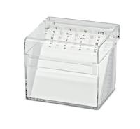 MAUL kaartenbak, acryl, ft A7, incl. alfabet-index - thumbnail