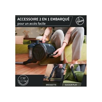 Zakloze stofzuiger - HOOVER - HP110HM - 700 W - 78 dBA - 2 L - Blauw