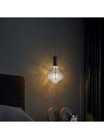 Edison Vintage LED filament lichtbron Globe - Rook - G95 Deco - Retro LED lamp - 9.5/9.5/13.5cm - geschikt voor E27 fitting - Dimbaar - 4W 150lm 1800K - warm wit licht - thumbnail