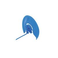 Lipclip blauw 34210 - thumbnail
