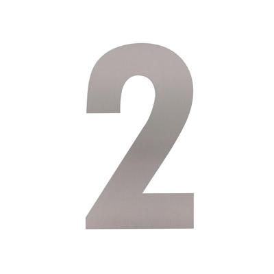 Intersteel XL huiscijfer 30 cm hoog - RVS