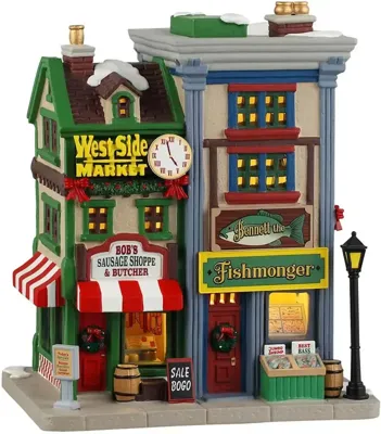 West Side Market Shops 16x25x24 cm Kersthuisje LEMAX - Lemax