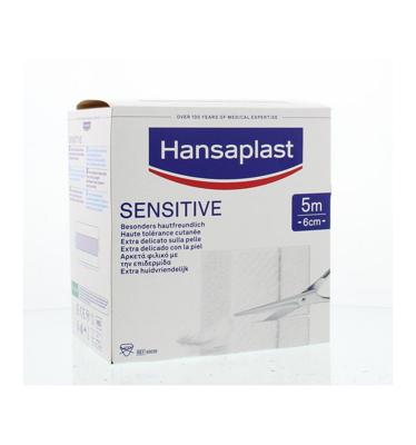 Hansaplast Sensitive 5m x 6cm 1 Stuks