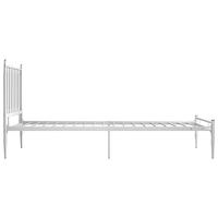 Bedframe metaal wit 90x200 cm - thumbnail