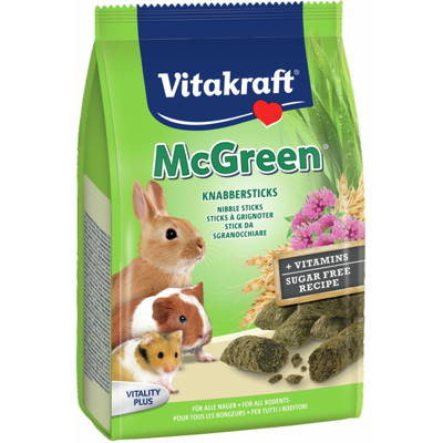 Mc.Green knabbelsticks dwergkonijn 50 gram Gebr. de Boon Vitakraft - Vitakraft