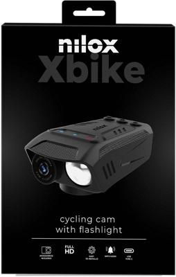 Nilox 3in1 fietscamera - verlichting - claxon