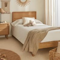 Kave Home Bed 'Lenon' Eikenhout, 90 x 200cm - thumbnail