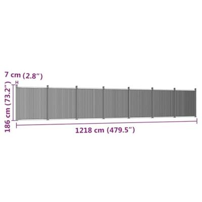Schuttingpaneel 1218x186 cm HKC bruin Schuttingpaneel 1218x186 cm HKC bruin