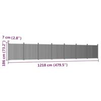 Schuttingpaneel 1218x186 cm HKC bruin - thumbnail