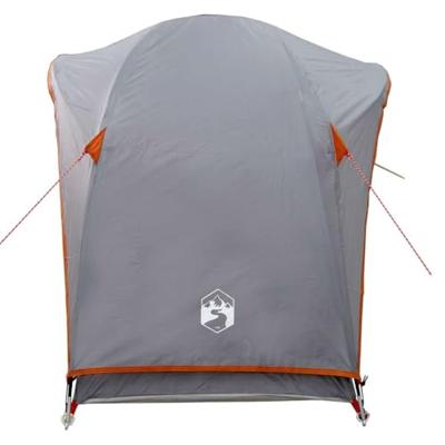 VidaXL Tent 1-persoons waterdicht grijs en oranje VidaXL Tent 1-persoons waterdicht grijs en oranje