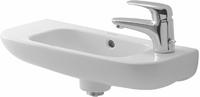 Duravit D-Code fontein 50x22 cm kraangat rechts Wit - thumbnail