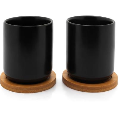 Bredemeijer theemok umea 200ml zwart en onderzetter set 2 Bredemeijer theemok umea 200ml zwart en onderzetter set 2