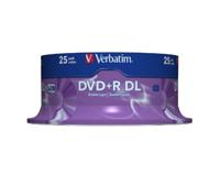 Verbatim DVD+R Double Layer 8x Matt Silver 25pk Spindle 8.5GB DVD+R DL - thumbnail