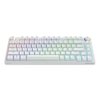 SAVIO PHENIX WHITE Draadloos mechanisch toetsenbord, Gateron Red Pro, ABS