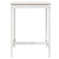 Tuintafel 82,5x82,5x110 cm massief grenenhout wit - thumbnail