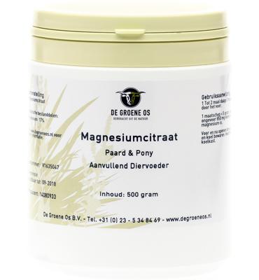 De groene os Magnesiumcitraat paard & pony 500gr