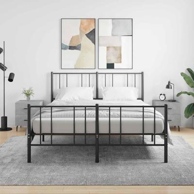 Nachtkastjes 2 st 40x35x47,5 cm bewerkt hout betongrijs