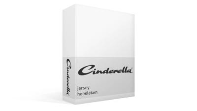 Cinderella hoeslaken jersey 140x200 wit (matrashoogte t/m 25 cm)