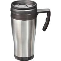 MATO interpräsent Sally Thermosbeker RVS (geborsteld), Zwart 0.4 l 4180 - thumbnail