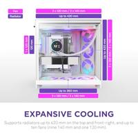 ATX Semi-toren doos NZXT CM-H92FW-R1 Wit - thumbnail