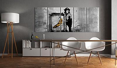 Schilderij - Banksy: Monkey with Frame