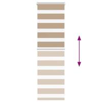 VidaXL Zebra blind 50x100 cm stofbreedte 45,9 cm polyester zandbruin - thumbnail