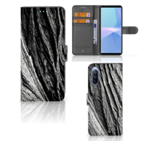 Book Style Case Sony Xperia 10 III Boomschors Grijs - thumbnail