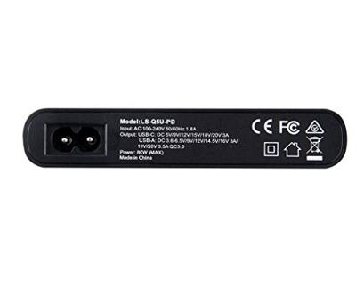 LVSUN LS-Q5U-PD USB-laadstation 80 W 4x USB-A, 1x USB-C USB PD, QC 3.0 Zwart Binnen USB Power Delivery (USB-PD) LVSUN LS-Q5U-PD USB-laadstation 80 W 4x USB-A, 1x USB-C USB PD, QC 3.0 Zwart Binnen USB Power Delivery (USB-PD)