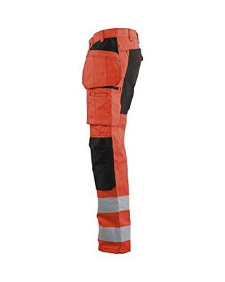 Blåkläder Werkbroek met stretch High-Vis 15521811 | High-Vis Rood/Zwart | Maat 58 - 7330509663790