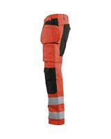 Blåkläder Werkbroek met stretch High-Vis 15521811 | High-Vis Rood/Zwart | Maat 58 - 7330509663790 - thumbnail