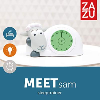 ZAZU wekker met Sam het schaap grijs