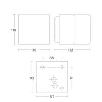 Steinel WandspotL835 met bewegingssensor antraciet - 55516 - thumbnail
