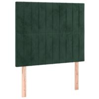 Bedframe zonder matras 90x200 cm fluweel donkergroen - thumbnail