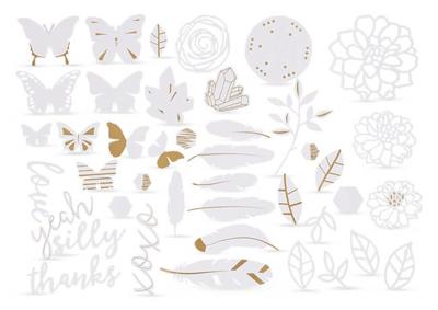 Creativ Company Labels met goudkleurige motieven voor aquarel, afm 1,5-10 cm, 44 stuk/ 1 doos Creativ Company Labels met goudkleurige motieven voor aquarel, afm 1,5-10 cm, 44 stuk/ 1 doos