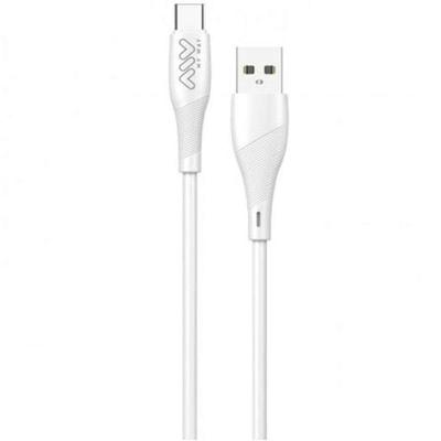 MyWay MWUSC0019 USB-C kabel (gegevens/opladen), 2,1 A, zwart