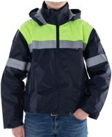 4-ACT reflecterende regenjas rain jacket size l blue/y/reflex - thumbnail