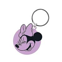 Disney - Minnie Mouse Face Rubber Keychain - thumbnail