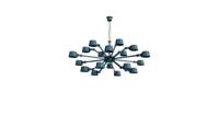 Tonone Bolt Chandelier 18 arms Hanglamp - Blauw - thumbnail