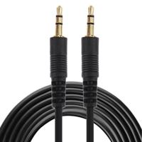 AUX kabel 3.5mm mannelijke Mini Plug Stereo-audiokabel lengte: 3m (zwart + goud vergulde Connector) - thumbnail